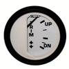 Faria 12916 Euro Trim Gauge (Mercury/Mariner/Mercruiser/Volvo DP/Yamaha 2001 and Newer) - 2", White view 1