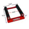 Hardline Productsn USA Rollastand for Sportbikes Portable Motorcycle Wheel Cleaning & Chain Maintenance Roller Stand Universal Front & Rear Tire Rotation Tool for Bikes Without Center Stands view 3