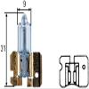 Hella H2 Standard Halogen Bulb, 12 V, 55W view 2