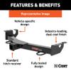 Curt Manufacturing 31313 Front Mount Receiver view 3
