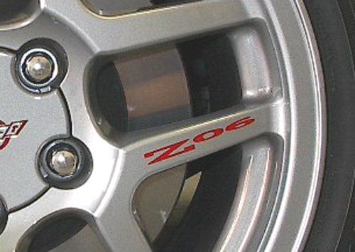 2001-2004 Corvette Yellow Z06 Wheel Spoke Decal