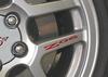 2001-2004 Corvette Yellow Z06 Wheel Spoke Decal view 1