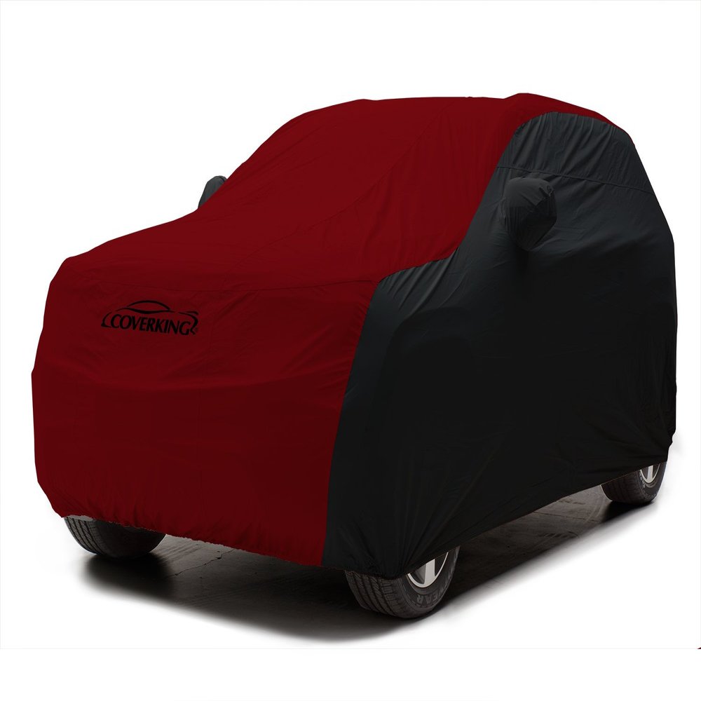 Coverking Custom Car Cover for Select GMC S15 Jimmy Models - Stormproof (2-Tone Red with Black Sides)