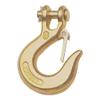 CURT 81900 1/4-Inch Forged Steel Clevis Slip Hook with Safety Latch, 7,800 lbs, 1/2-In Opening, 5/16" Pin view 1