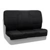 Coverking Custom Fit Rear Solid Bench Seat Cover for Select Jeep Wrangler Models - Neoprene (Black) view 1