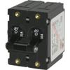 Blue Sea Systems 7237 A-Series Black Toggle Circuit Breaker, Double Pole, 30A view 1