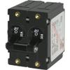 Blue Sea Systems 7237 A-Series Black Toggle Circuit Breaker, Double Pole, 30A view 2