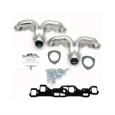 JBA 1815S-1JS 1-5/8" Shorty Stainless Steel Silver Ceramic Exhaust Header