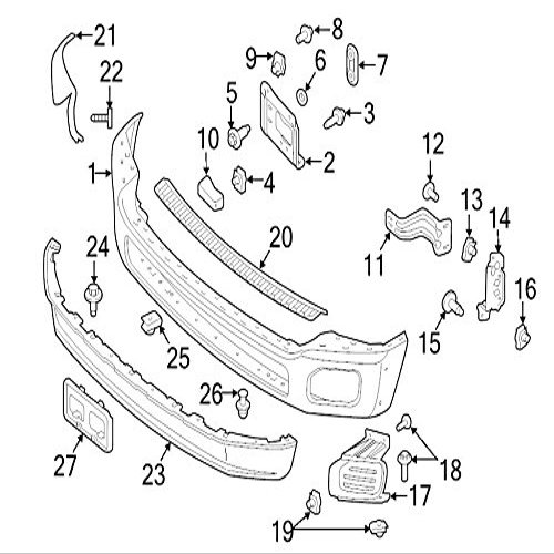 Ford 5C3Z-17C756-BC - Retainer