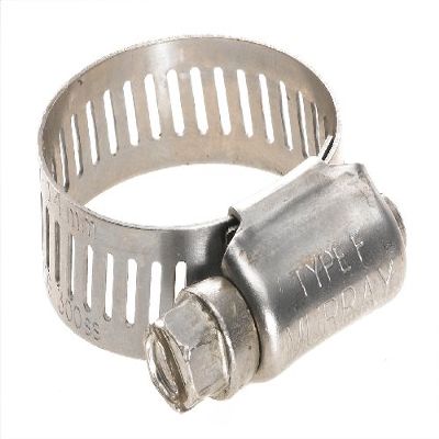 Murray Worm-Gear Stainless Steel Hose Clamp withZinc PLT Screw, 4.06"-5", 1/2"W, 30-40" Lbs (Pack of 5)