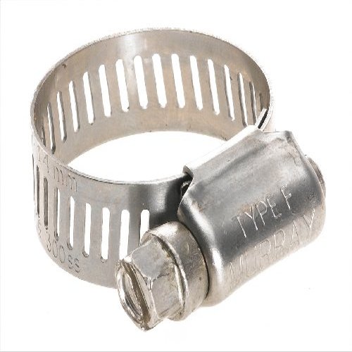 Murray Worm-Gear Stainless Steel Hose Clamp withZinc PLT Screw, 4.06"-5", 1/2"W, 30-40" Lbs (Pack of 5)