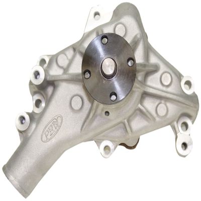 PRW 1435001 Performance Quotient 5/8" Pilot shaft As-Cast High Flow Long-Style Aluminum Water Pump for Chevy SB 1969-87