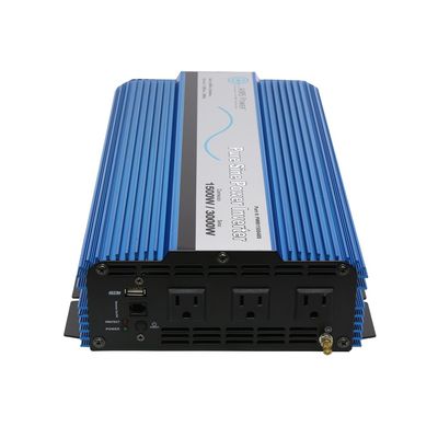 AIMS Power 1500 Watt Pure Sine Power Inverter 12 VDC to 120 VAC USB Port