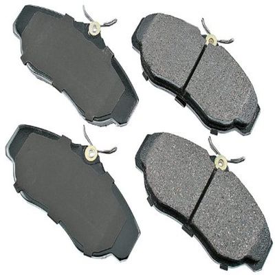 Akebono-EUR676 Ultra Premium Front Brake Pads, GREY