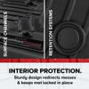 WeatherTech Custom Fit FloorLiners for Ford Super Duty - 1st & 2nd Row (441201-440022), Black view 4