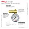 Accu-Gage by Milton Schraeder Valve Bike Tire Pressure Gauge with Bleed Valve, for 0-160 PSI - ANSI Certified view 4