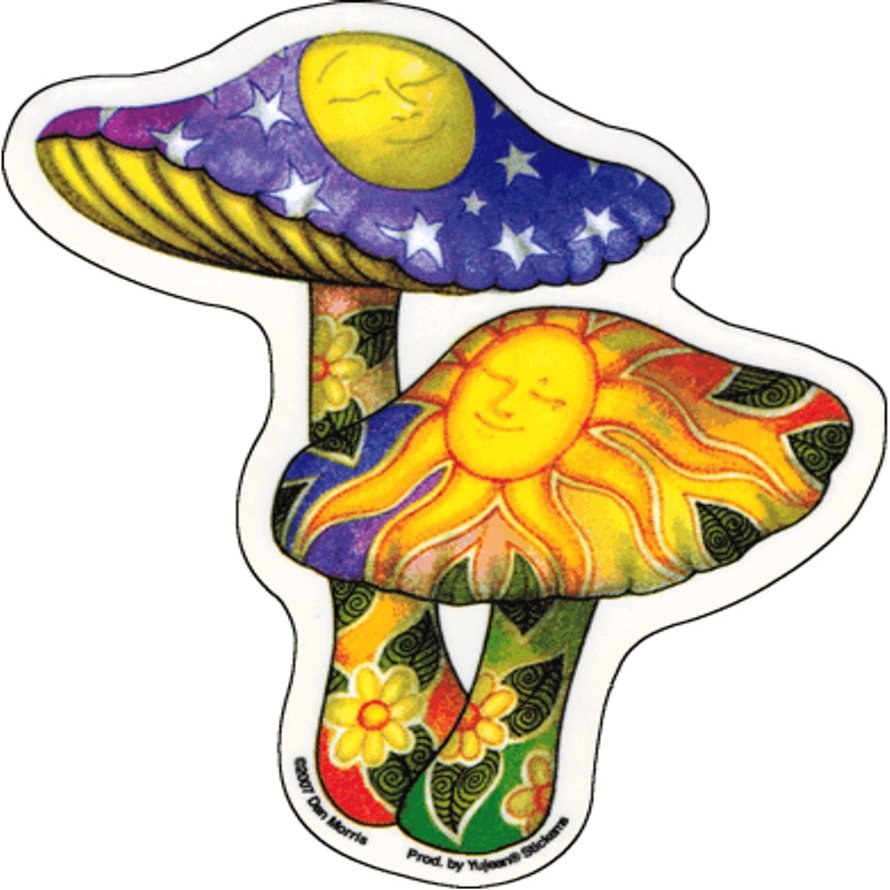 Dan Morris - Mushrooms -Sticker / Decal