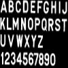Bernard 3" Number-White 10 Pack (Choose Number) (Option: 4) view 1