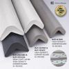 urbanhouse Ultra High-Density Heavy Duty Corner Guard Edge Protector & Bumper for Parking Garages, Workshops and Warehouses - Dark Grey, 24 Inches - 1 Each view 2