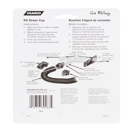 CAMCO RV Sewer Cap W/Hose Connection