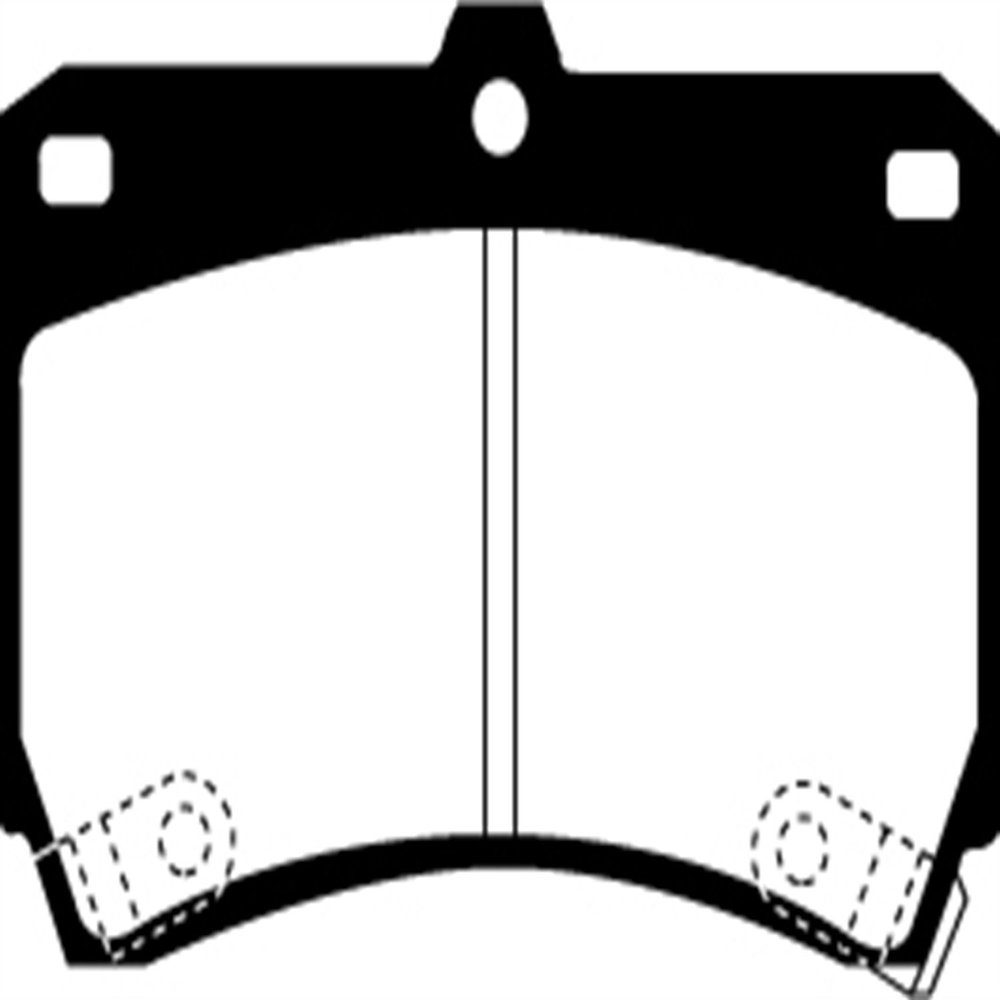 EBC Brakes Redstuff 3000 Series Sport Brake Pad Set DP3884C to Fit MAZDA,FORD,MERCURY