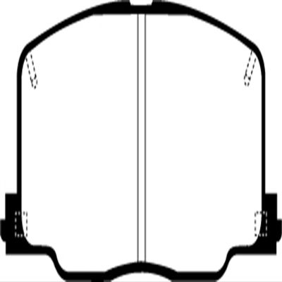 EBC Brakes Redstuff 3000 Series Sport Brake Pad Set DP3725C to Fit LEXUS,TOYOTA