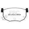 EBC Brakes Redstuff 3000 Series Sport Brake Pad Set DP3528C to Fit HYUNDAI,NISSAN (AUSTRALIA AND NEW ZEALAND),NISSAN view 2