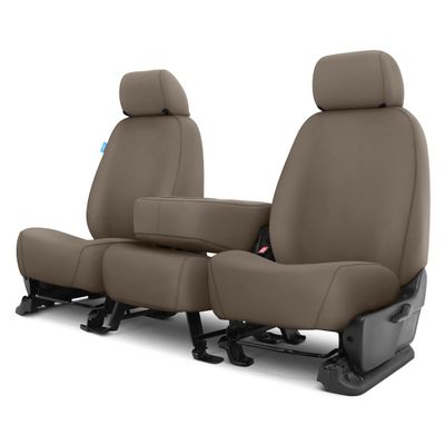 Covercraft Custom-Fit Front Bench SeatSaver Seat Covers - Polycotton Fabric, Sand
