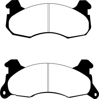EBC Brakes Yellowstuff 4000 Series Street DP41161R to Fit FORD