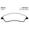 EBC Brakes Yellowstuff 4000 Series Street DP41692R to Fit CADILLAC,PONTIAC view 2