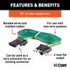 CURT 58051 Vehicle-Side and Trailer-Side 4-Pin Flat Wiring Harness with 72-Inch Wires view 2