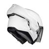 HJC i100 Solid Modular Motorcycle Helmet with HJ-36 Pinlock Shield, DOT Approved (White, Medium) view 2