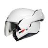 HJC i100 Solid Modular Motorcycle Helmet with HJ-36 Pinlock Shield, DOT Approved (White, Medium) view 4