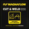 MagnaFlow Catalytic Converter 99005HM: 2.25"/2.25" Inlet/Outlet, HM Grade, Universal Fit (Federal/EPA Compliant) view 3