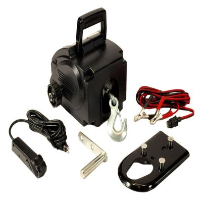 EDMBG 12 Volt Portable Winch - Remote Control - Vehicle, ATV, Boat Recovery