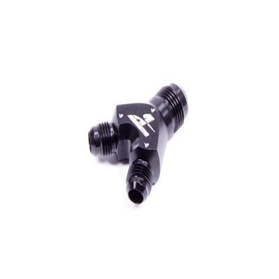 Aeromotive 15673 Y-Block, AN-08-2x AN-06, Black