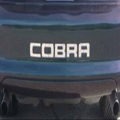 1996-98 & 01 FORD MUSTANG COBRA REAR BUMPER VINYL INSERTS Decals Letters - 56 Colors to choose from (Color :: Silver)