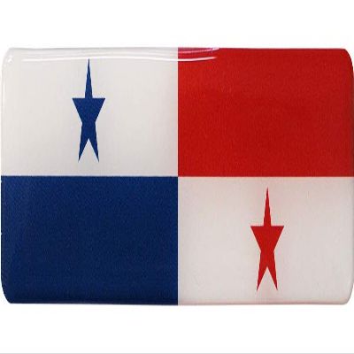 Panama Flag 3D Decal Sticker (Long), 1 inch x 4.25 inch - Made in the USA