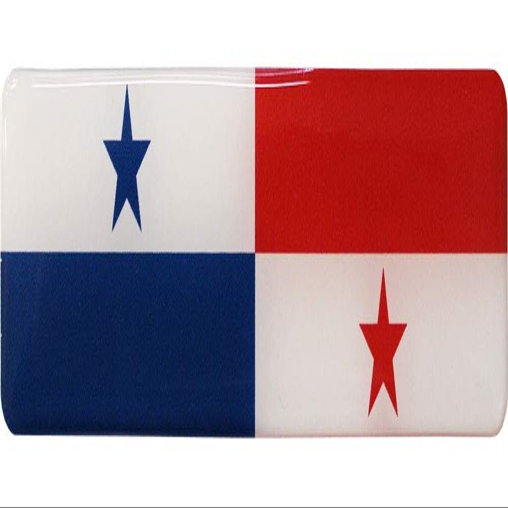 Panama Flag 3D Decal Sticker (Long), 1 inch x 4.25 inch - Made in the USA