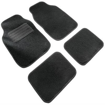 Walser 14705 Car Mat Velour, Black