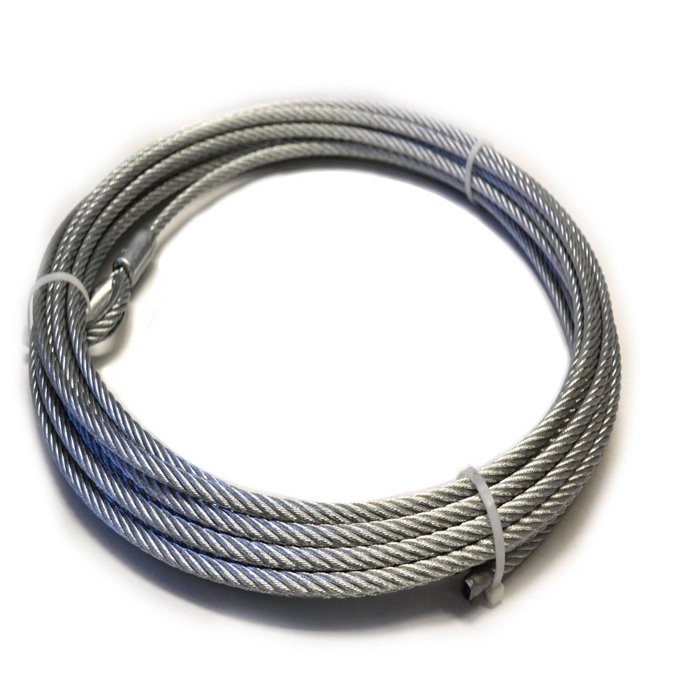 Warn 34414 Winch Cable 7/16 "Dia x 75 Ft Galvanized Wire