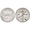 Auto Meter 1203 Old Tyme White II 5" Tachometer / Speedometer Combo Kit Box view 1