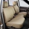 Covercraft Custom-Fit Rear- Third Seat Bench SeatSaver Seat Covers - Polycotton Fabric, Tan view 2