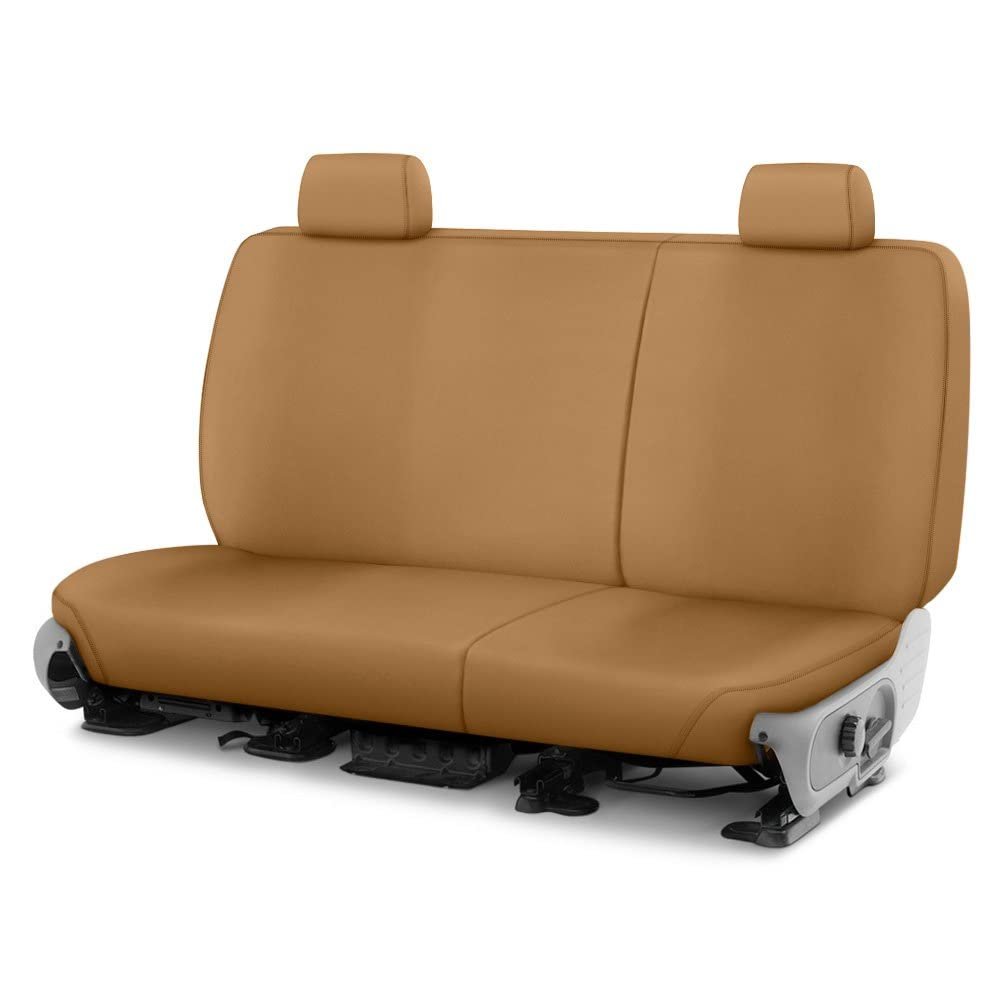 Covercraft Custom-Fit Rear-Second Seat Bench SeatSaver Seat Covers - Polycotton Fabric, Tan