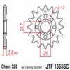 JT Sprockets JTF1565.14SC 14T Steel Front Sprocket , black view 2