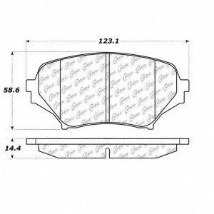 Centric Posi-Quiet Metallic Brake Pad with Shims and Hardware-Preferred (Front)
