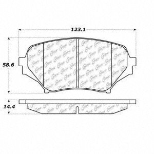 Centric Posi-Quiet Metallic Brake Pad with Shims and Hardware-Preferred (Front)