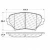 Centric Posi-Quiet Metallic Brake Pad with Shims and Hardware-Preferred (Front) view 1
