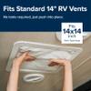 Camco Camper / RV Vent Insulator and Skylight Cover - Features 3 Layers to Reduce Heat Transfer & Increase A/C Efficiency - Fits Standard 14 Travel Trailer / RV Roof Vents (45192) view 2