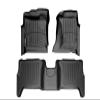 WeatherTech Custom Fit FloorLiners for Dodge Durango - 1st & 2nd Row (44081-1-2), Black view 1